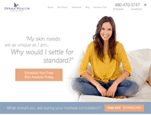 Tablet Screenshot of dermahealthinstitute.com